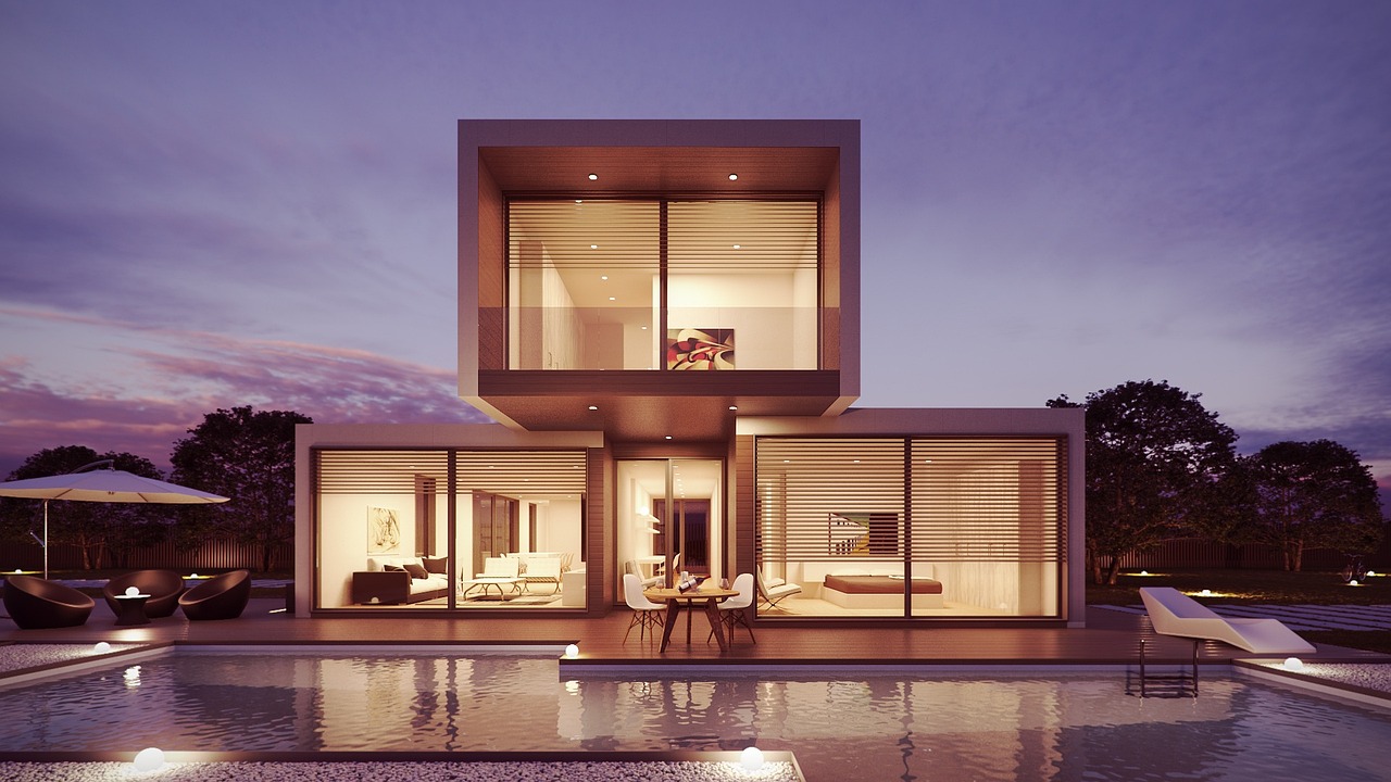 Antalya bahçe aydınlatma — villa dış mekân gece aydınlatması